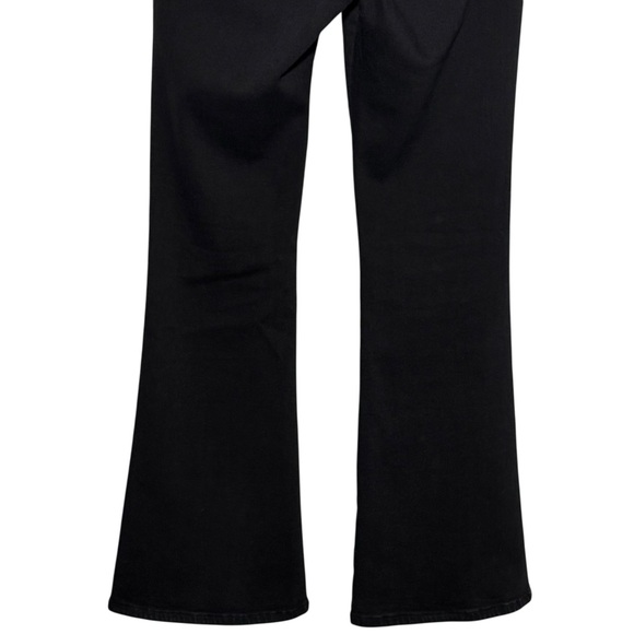 Frame Denim The Jet Set Flare Sheer Noir Black Size 2 30-34” - Picture 9 of 11